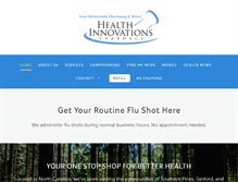 Tablet Screenshot of healthinnovationspharmacy.com